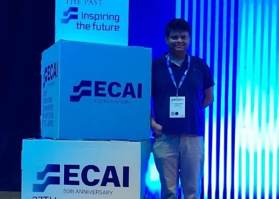 Dr AKM Mahbubur Rahman presents out paper in one of the reputed AI conferences, ECAI