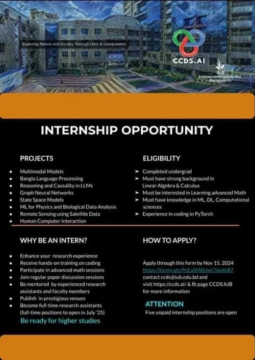 We are excited to offer research internship positions