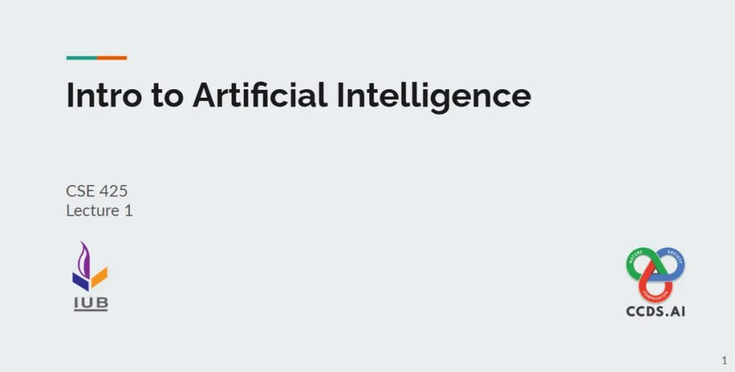Intro to Artificial Intelligence
