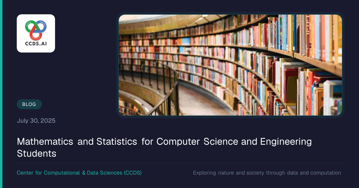 Mathematics and Statistics for Computer Science and Engineering ...