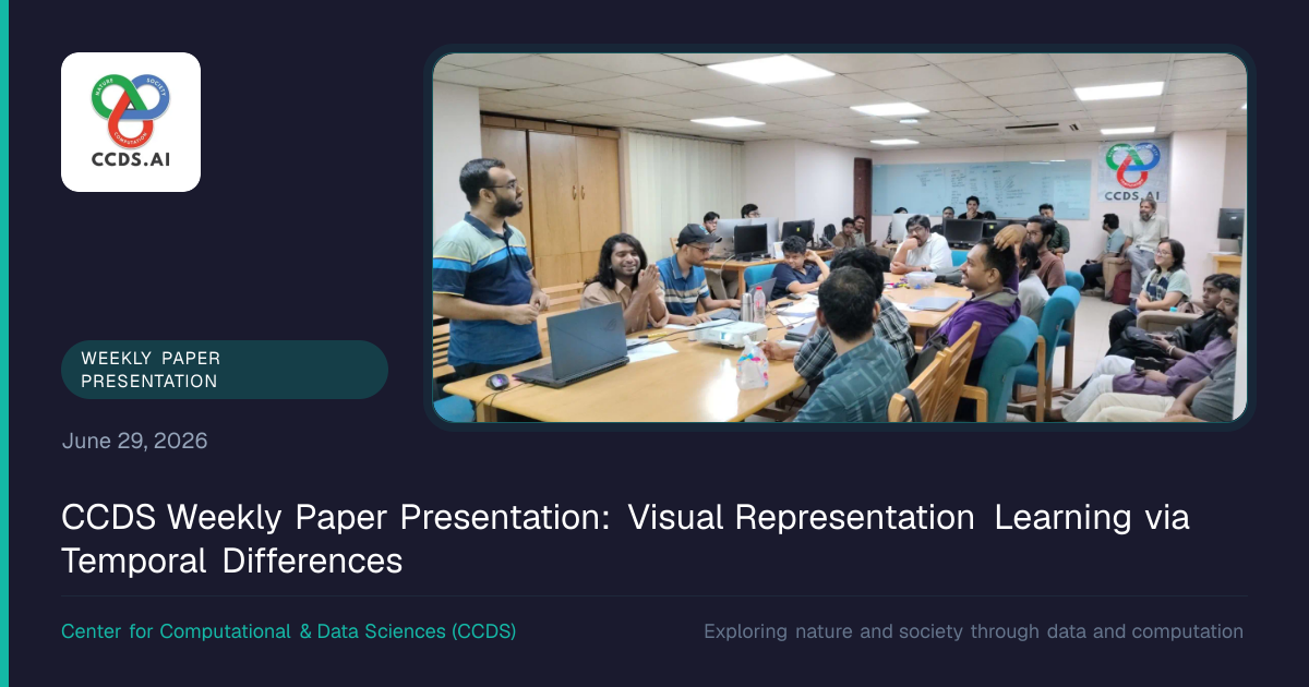 CCDS Weekly Paper Presentation: Visual Representation Learning via ...